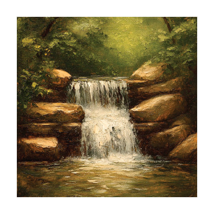 Needle Felting Pattern - Waterfall